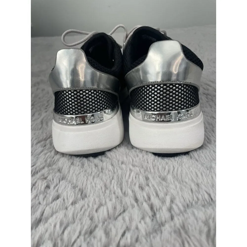 Michael Kors Amanda Trainer Metalic Mesh Womens Size 9.5 Athletic Sneakers